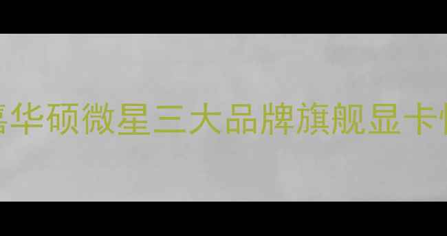 图片 度显卡大比拼：技嘉华硕微星三大品牌旗舰显卡性能对比与选购指南