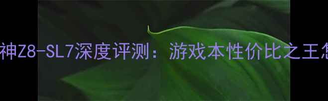 图片 度神舟战神Z8-SL7深度评测：游戏本性价比之王怎么选？2