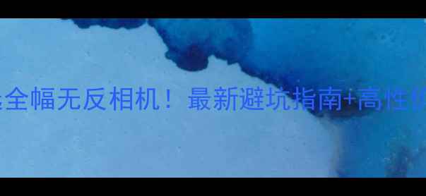 图片 手把手教你选全幅无反相机！最新避坑指南+高性价比机型推荐2