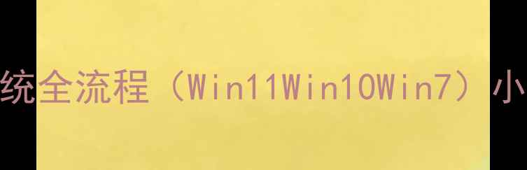 图片 手把手教学！电脑重装系统全流程（Win11Win10Win7）小白也能学会的零基础教程