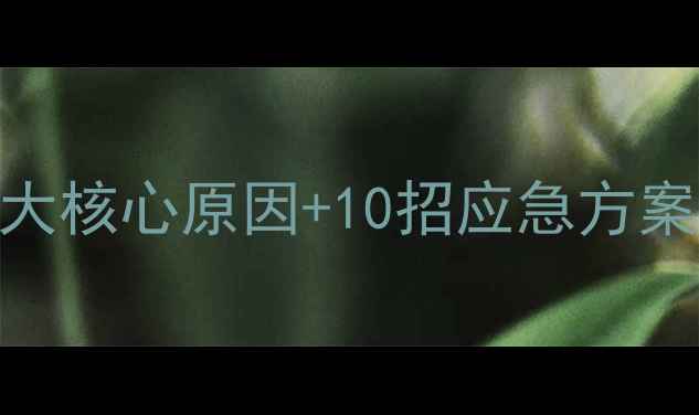 图片 手机信号弱无法联网？5大核心原因+10招应急方案，4G5G全网络修复指南1