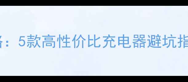图片 手机充电头选购全攻略：5款高性价比充电器避坑指南，附详细参数对比1