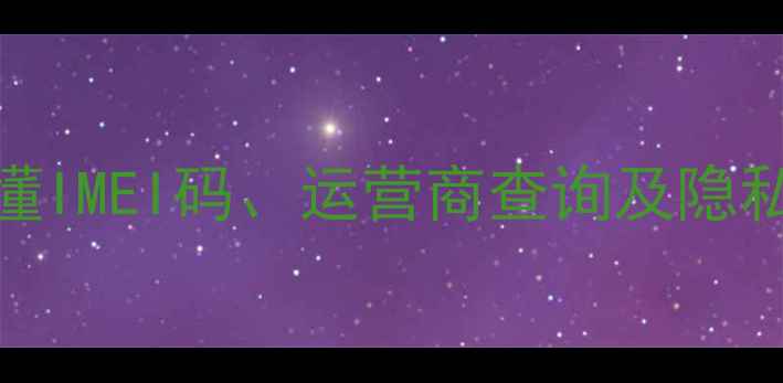 图片 手机号码查询全攻略：3分钟搞懂IMEI码、运营商查询及隐私保护技巧（附官方验证步骤）1