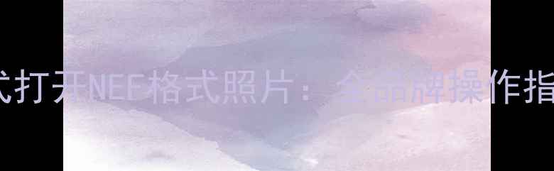 图片 手机如何用专业模式打开NEF格式照片：全品牌操作指南与后期处理技巧1