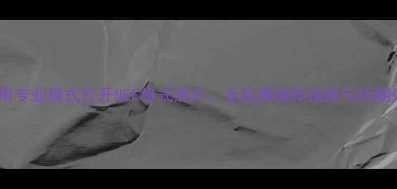 图片 手机如何用专业模式打开NEF格式照片：全品牌操作指南与后期处理技巧2