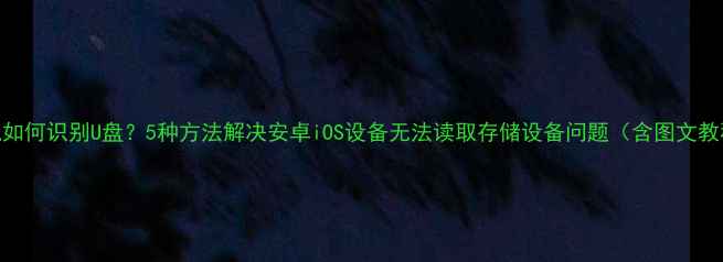 图片 手机如何识别U盘？5种方法解决安卓iOS设备无法读取存储设备问题（含图文教程）