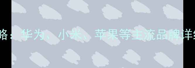 图片 手机密码设置全攻略：华为、小米、苹果等主流品牌详细教程（附图解）2