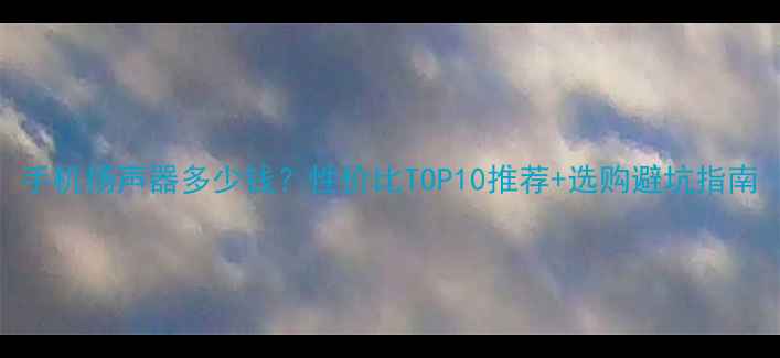 图片 手机扬声器多少钱？性价比TOP10推荐+选购避坑指南