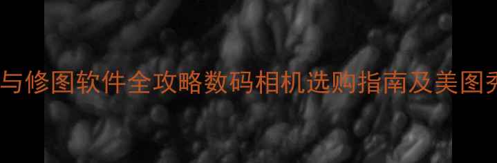 图片 手机摄影技巧与修图软件全攻略数码相机选购指南及美图秀秀进阶教程1