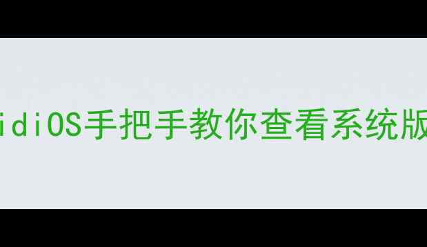 图片 手机系统版本查询全教程AndroidiOS手把手教你查看系统版本及升级方法（附官方链接）1