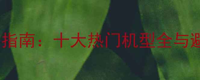 图片 手机选购指南：十大热门机型全与避坑建议1