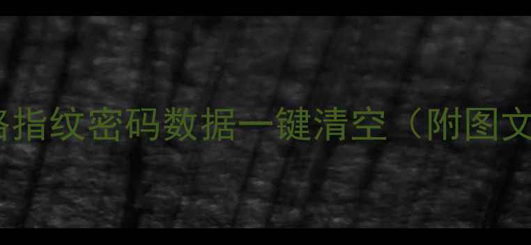 图片 手机重置全攻略指纹密码数据一键清空（附图文教程）最新版1