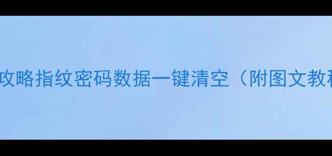 图片 手机重置全攻略指纹密码数据一键清空（附图文教程）最新版2