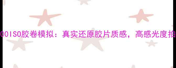 图片 数码相机400ISO胶卷模拟：真实还原胶片质感，高感光度拍摄全攻略1