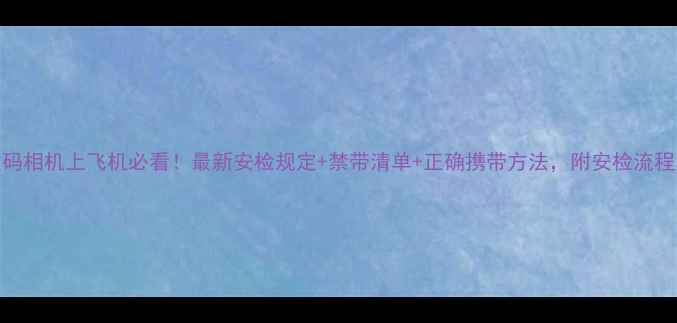 图片 数码相机上飞机必看！最新安检规定+禁带清单+正确携带方法，附安检流程图