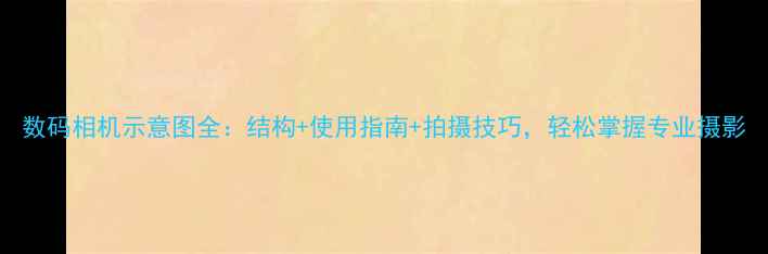 图片 数码相机示意图全：结构+使用指南+拍摄技巧，轻松掌握专业摄影