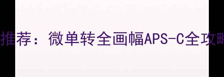 图片 数码相机转接环推荐：微单转全画幅APS-C全攻略，附避坑指南2