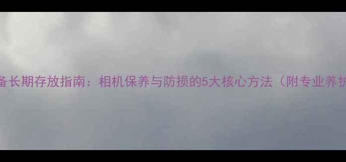 图片 数码设备长期存放指南：相机保养与防损的5大核心方法（附专业养护方案）