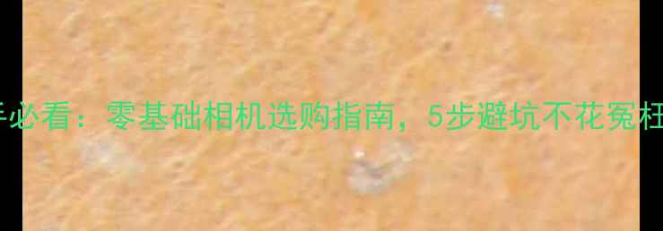 图片 新手必看：零基础相机选购指南，5步避坑不花冤枉钱2