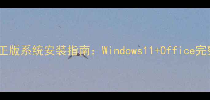 图片 新电脑正版系统安装指南：Windows11+Office完整教程1