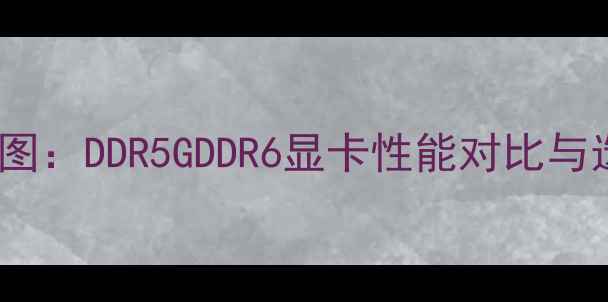 图片 显卡天梯图：DDR5GDDR6显卡性能对比与选购指南2