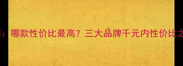 图片 显卡选购指南：哪款性价比最高？三大品牌千元内性价比之王深度测评2