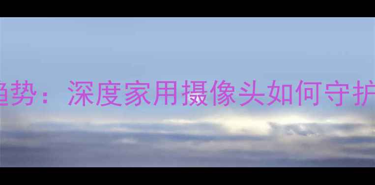 图片 智能安防新趋势：深度家用摄像头如何守护隐私与安全2