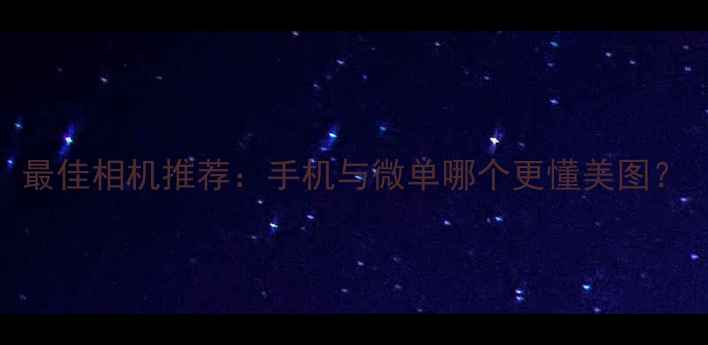 图片 最佳相机推荐：手机与微单哪个更懂美图？