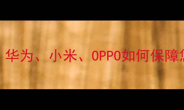 图片 最安全的手机推荐：华为、小米、OPPO如何保障您的隐私与数据安全