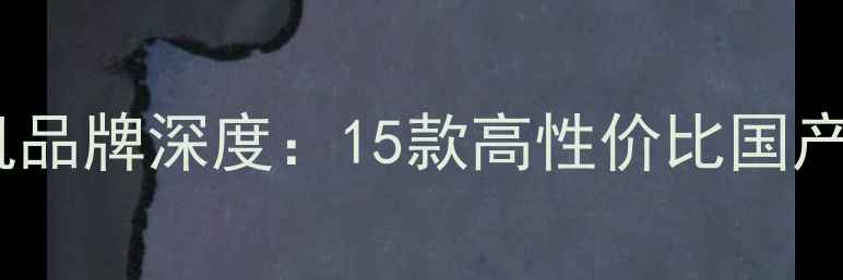 图片 最新小众手机品牌深度：15款高性价比国产机避坑指南1