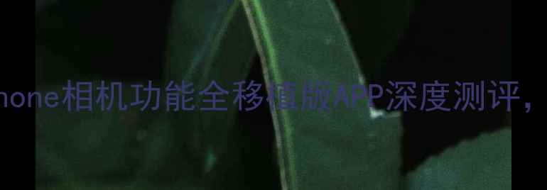 图片 最新！安卓用户必看！iPhone相机功能全移植版APP深度测评，真实体验与苹果原版对比