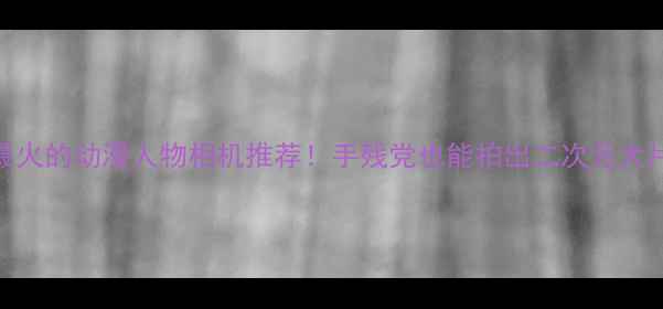图片 最火的动漫人物相机推荐！手残党也能拍出二次元大片
