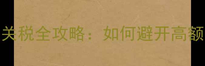 图片 海淘数码产品关税全攻略：如何避开高额关税省钱购机
