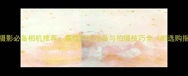 图片 淘宝摄影必备相机推荐：高性价比设备与拍摄技巧全（附选购指南）