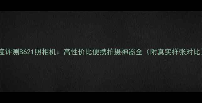 图片 深度评测B621照相机：高性价比便携拍摄神器全（附真实样张对比）2
