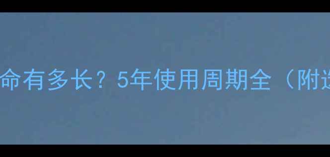 图片 电脑使用寿命有多长？5年使用周期全（附选购指南）2