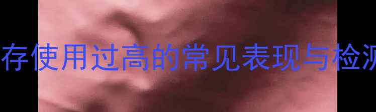 图片 电脑内存使用过高的常见表现与检测方法2