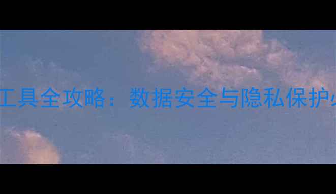 图片 电脑加密工具全攻略：数据安全与隐私保护必备指南2