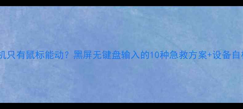 图片 电脑开机只有鼠标能动？黑屏无键盘输入的10种急救方案+设备自检指南1