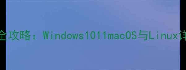 图片 电脑开机时间查询全攻略：Windows1011macOS与Linux详细指南（附图解）