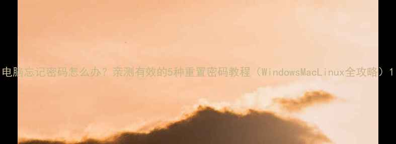 图片 电脑忘记密码怎么办？亲测有效的5种重置密码教程（WindowsMacLinux全攻略）1