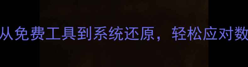图片 电脑数据备份全攻略：从免费工具到系统还原，轻松应对数据危机（附详细教程）