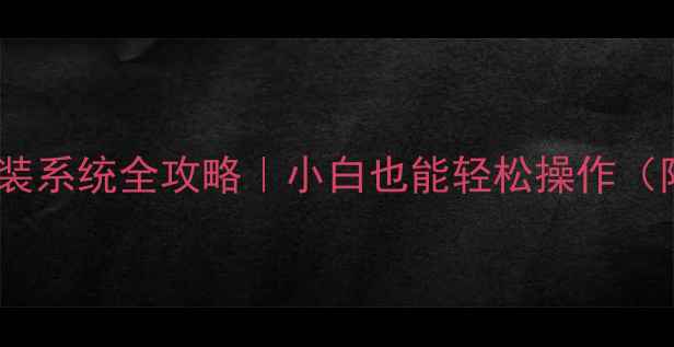 图片 电脑用U盘重装系统全攻略｜小白也能轻松操作（附避坑指南）