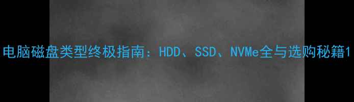图片 电脑磁盘类型终极指南：HDD、SSD、NVMe全与选购秘籍1