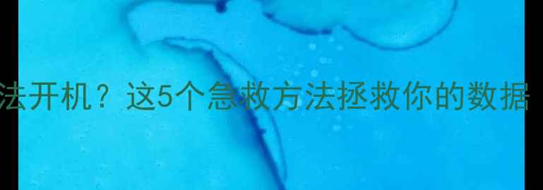 图片 电脑突然黑屏无法开机？这5个急救方法拯救你的数据（附图文教程）2