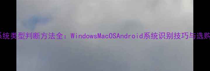 图片 电脑系统类型判断方法全：WindowsMacOSAndroid系统识别技巧与选购指南2