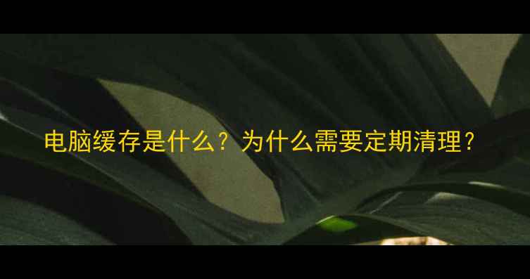 图片 电脑缓存是什么？为什么需要定期清理？