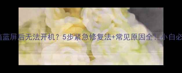 电脑蓝屏后无法开机5步紧急修复法常见原因全小白必看