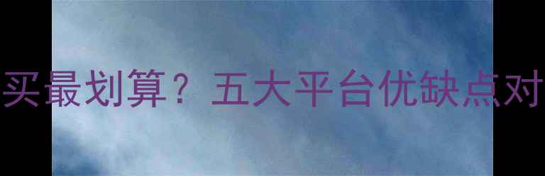 图片 笔记本电脑购买全攻略：哪里买最划算？五大平台优缺点对比，避坑指南+性价比推荐！1