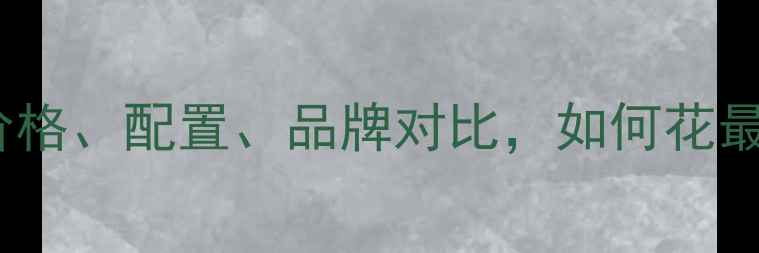 图片 笔记本电脑选购全攻略：价格、配置、品牌对比，如何花最少的钱买到最好的电脑？1
